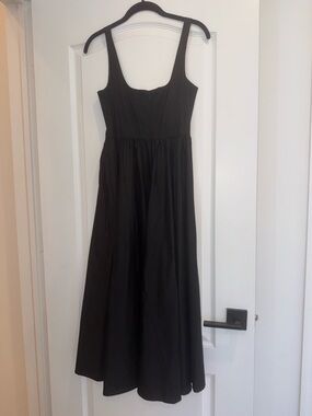 Wayf Black Maxi Dress with Scoop Neck